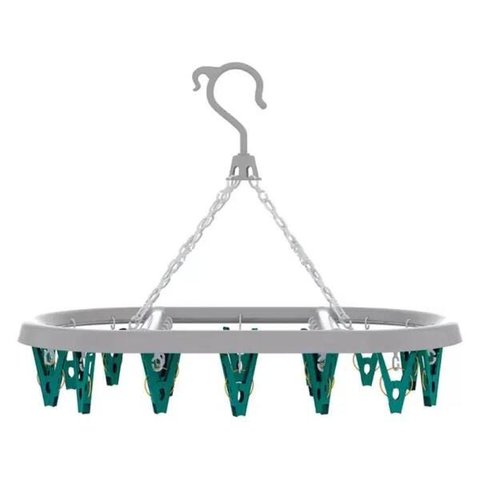 Mini Varal Oval Flash Lav6803 Cor:verde Água
