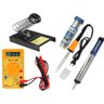 Kit Solda Multímetro+ Ferro+ Sugador + Suporte+ Solda em fio - 220V 60W - 1