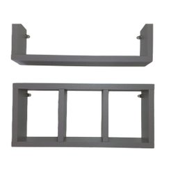 Nicho Organizador e Prateleira Mdf para Decoração de Ambientes - Cinza Tx - 1