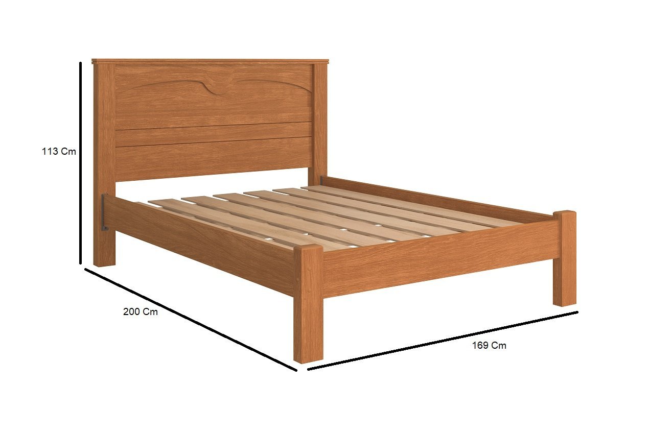 Cama de Casal Queen Amsterdã Modelo Moderno Camas Fenix - 3