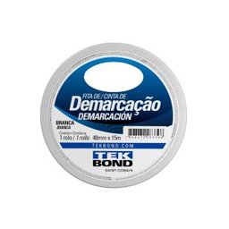 Fita de demarcação branca 48mm x 15m - tekbond - 1