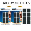 Ver imagem 2 de Kit 40 Feltro Protetor Adesivo Pé Sofá Cadeira Mesa Tekbond