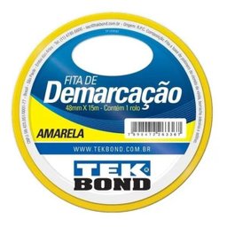 Fita De Demarcação Amarela 48mm x 15m - Tekbond - 2