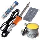 Ver imagem 1 de Kit Ferro de Solda Com Tubete Estanho + Pasta de Solda - 127V 60W