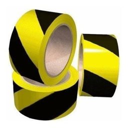 Fita Demarcação De Solo Zebrada 48mm X 30 Metros Cor:Amarelo-Preto - 2