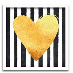 Conjunto Quadros Decorativos Infantil 4 peças 20x20 Love - Moldura Branca - 4