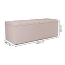 Ver imagem 3 de Recamier Calcadeira Bau 160 Cm Dalia Linho Cru Artte Cru