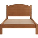 Ver imagem 2 de Cama Casal de Madeira Maciça para Colchão 138x188 Selena F06 Castanho - Lyam Decor