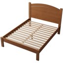 Ver mais imagens de Cama Casal de Madeira Maciça para Colchão 138x188 Selena F06 Castanho - Lyam Decor