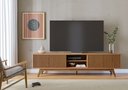 Ver imagem 1 de Rack Bancada Fortaleza 4 Portas Tvs até 75 Polegadas Freijo