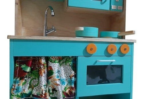 Cozinha Infantil de Madeira com Micro-ondas - Oque É - 2