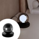 Ver imagem 1 de Abajur Luminária de Mesa Dama Interruptor e Globo e Lâmpada Branco Frio Decoração Casa Sala Quarto