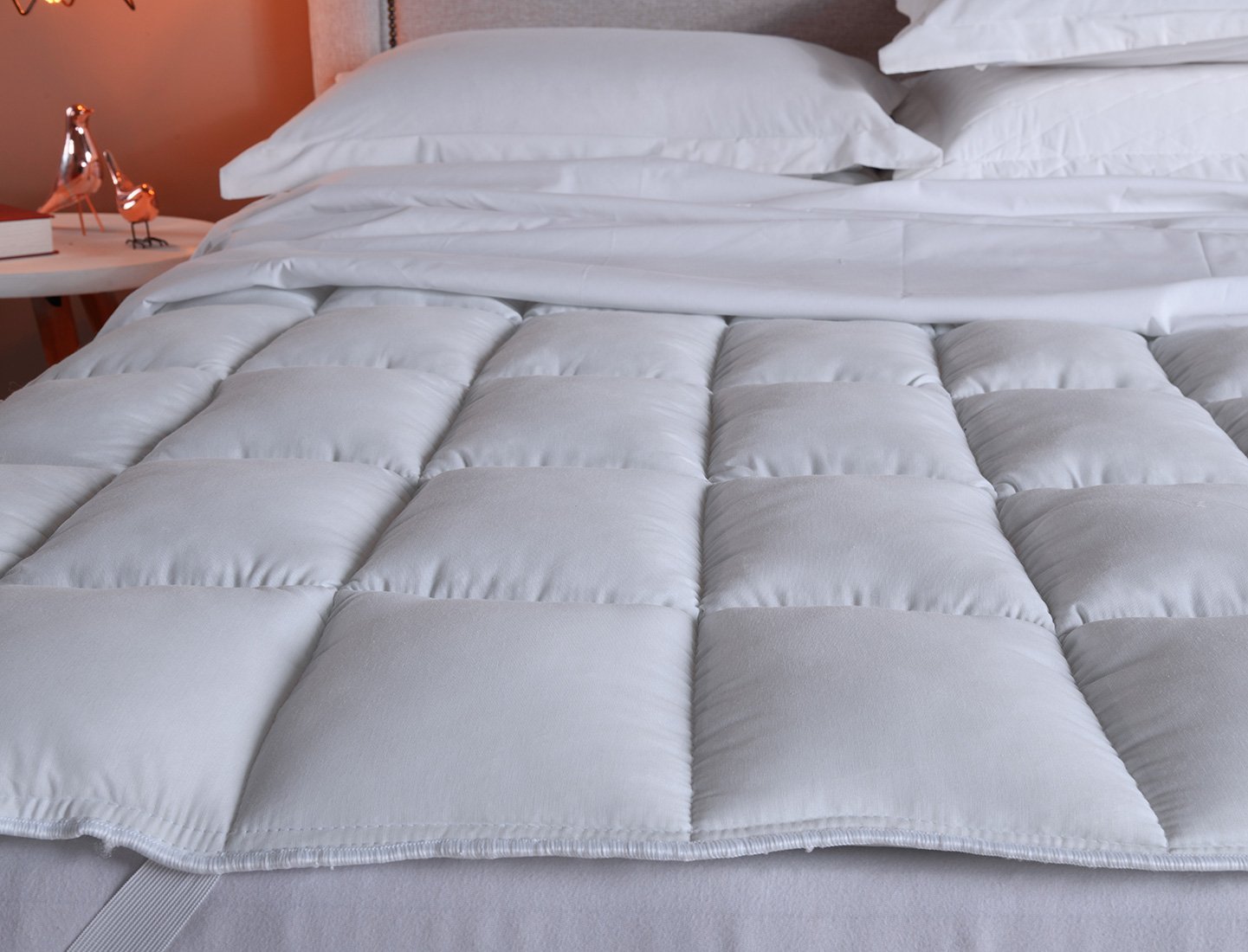 Pillow Top Casal Fibra Siliconizada em Flocos Branco - 138x188cm - 2