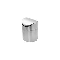 Lixeira de Pia Inox Mini Basculante Lavabo Escritorio 1,5l - 1