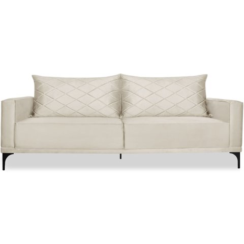 Sofa Living 3 Lugares Nori 200cm Veludo Deluxe 2221 Ezz