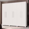 Guarda Roupa Grande de Casal 100% Mdf 6 Portas Branco Guarol Shop Jm - 1