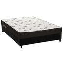 Ver imagem 1 de Cama Box Casal: Colchão Espuma Ortobom D45 Light + Base CRC Suede Black(138x188)