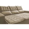 Sofá 3 Lugares Retrátil e Reclinável Cama Inbox Slim 2,00M Velusoft Bege - 4