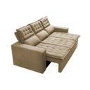 Ver mais imagens de Sofá 3 Lugares Retrátil e Reclinável Cama Inbox Slim 2,00M Velusoft Bege
