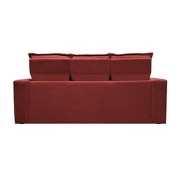 Sofá 3 Lugares Retrátil e Reclinável Cama Inbox Slim 2,00M Velusoft Vermelho - 6