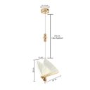 Ver imagem 2 de Luminária Pendente Moderno Formato Borboleta Led Integrado 6W Branco Quente 3000k