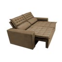 Ver mais imagens de Conjunto de Sofá 3 e 2 Lugares Retrátil e Reclinável Cama Inbox Slim 2,00x1,50M Velusoft Castor