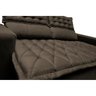 Conjunto de Sofá 3 e 2 Lugares Retrátil e Reclinável Cama Inbox Slim 2,00x1,50M Velusoft Café - 2
