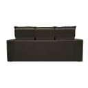 Ver imagem 6 de Conjunto de Sofá 3 e 2 Lugares Retrátil e Reclinável Cama Inbox Slim 2,00x1,50M Velusoft Café