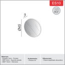 Ver imagem 4 de Painel Decorativo Redondo Espelhado 45cm Es10 Dalla Costa - Off White