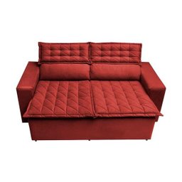 Conjunto de Sofá 3 e 2 Lugares Retrátil e Reclinável Cama Inbox Slim 2,00x1,50M Velusoft - 5
