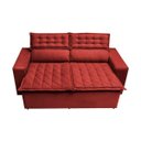 Ver imagem 5 de Conjunto de Sofá 3 e 2 Lugares Retrátil e Reclinável Cama Inbox Slim 2,00x1,50M Velusoft
