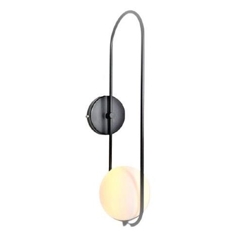 Arandela Luminária de Parede Jabuticaba Alamin- Le21/1g-preto