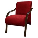 Ver imagem 2 de Kit 3 Poltronas Decorativas 1 Lugar Santa Rita Sued Vermelho