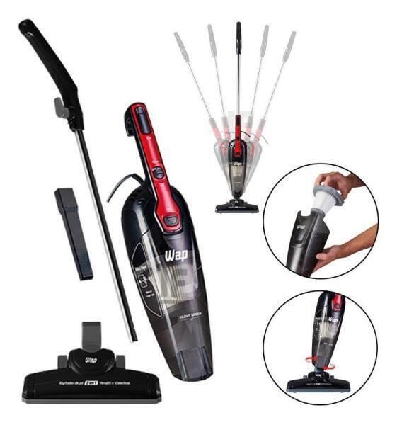Aspirador De Pó Vertical 2X1 Wap Silent Speed 1000W 127V | MadeiraMadeira