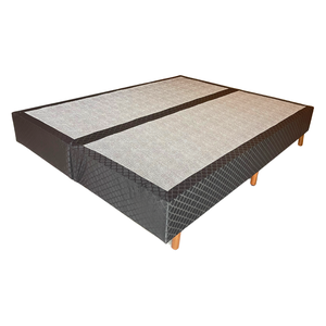 Base Box Queen Somier Preta 158x198x25 + Pés