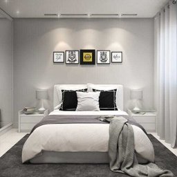 Quadro Decorativo Barcelona Relax Preto 24x24cm - 4