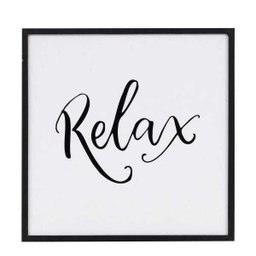 Quadro Decorativo Barcelona Relax Preto 24x24cm - 1
