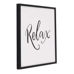 Quadro Decorativo Barcelona Relax Preto 24x24cm - 2