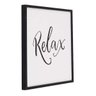 Quadro Decorativo Barcelona Relax Preto 24x24cm - 2