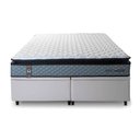 Ver imagem 4 de Conjunto Box Baú Super King Chicago Branco 193x203x64 Espuma D33