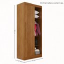 Ver imagem 4 de Guarda-Roupa Casal Modulado Canto com Espelho 11 Portas 4 Gavetas Multimóveis Cinamomo
