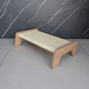 Arranhador Gato Piso Reto Corda Sisal em Mdf