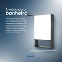 Ver imagem 4 de Armário para Banheiro com Espelho Tebas Preto 34cm