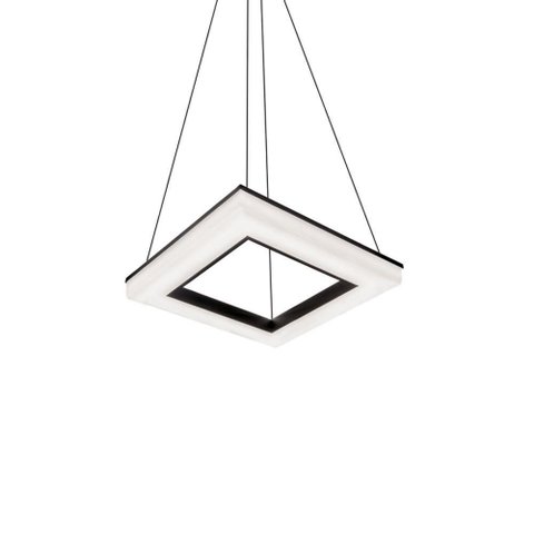Lustre Pendente Newline Pixel 496 Led Bivolt Preto 3000k Luz Amarela