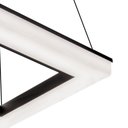 Ver imagem 3 de Lustre Pendente Newline Pixel 496 Led Bivolt Preto 3000k Luz Amarela