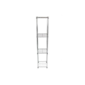 Estante de Aço Cromado com 4 Prateleiras Rack Aramados 1005