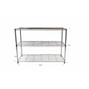 Ver imagem 2 de Estante de Aço Cromado com 3 Prateleiras Rack Aramados 1039