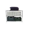 Estante de Aço Cromado com 3 Prateleiras Rack Aramados 1039 - 1