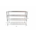 Ver imagem 2 de Estante de Aço Cromado com 4 Prateleiras Rack Aramados 1040