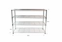 Ver imagem 2 de Estante de Aço Cromado com 4 Prateleiras Rack Aramados 1040